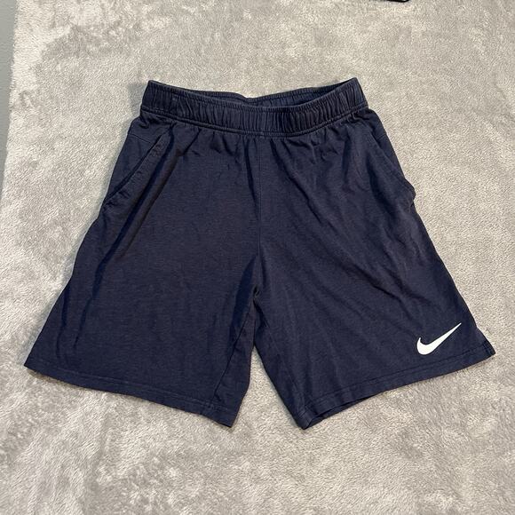 Nike Dri-Fit Cotton 2.0 Shorts Mens Small Blue Casual Athleisure - Picture 1 of 11